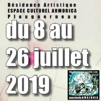 Réidence d'artistes, Expos, Concerts, Evenements : Arts Musiques Nature & Recyclage. Du 8 au 29 juillet 2019 à Plouguerneau. Finistere.  10H00